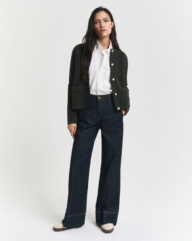 Kontrast Strickjacke