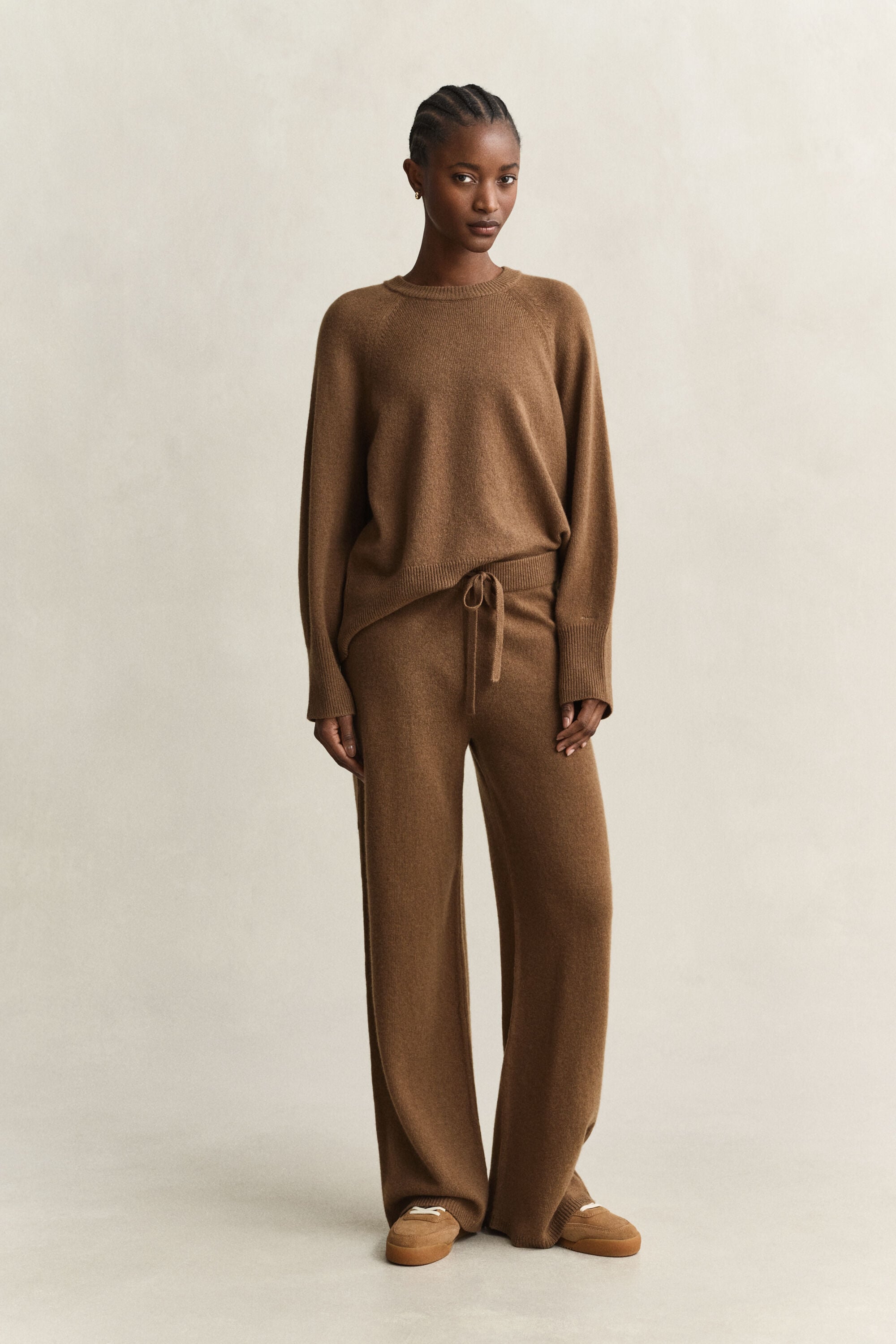 Wool Cashmere Blend Pants