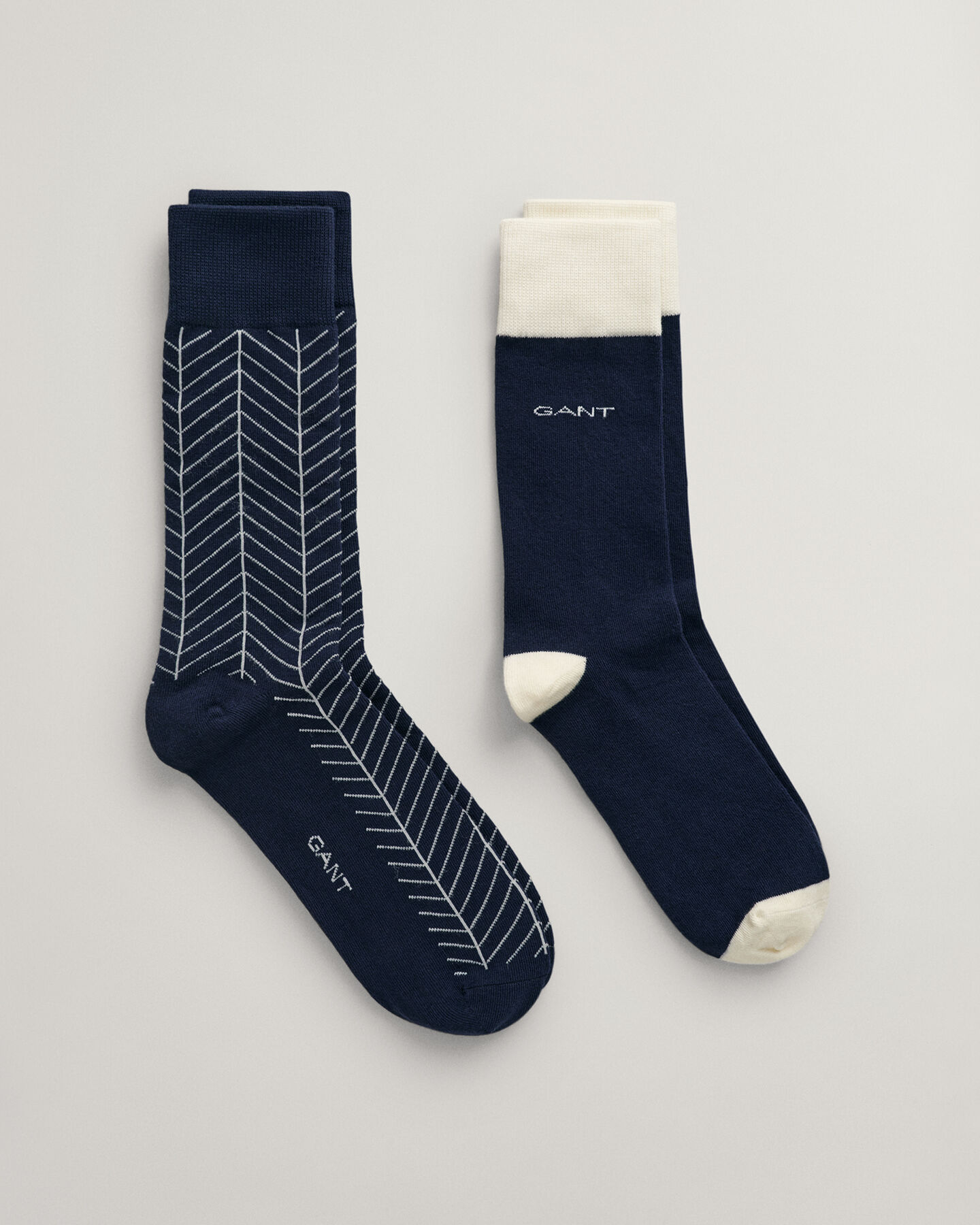 2er-Pack Socken mit Fischgr&auml;tmuster