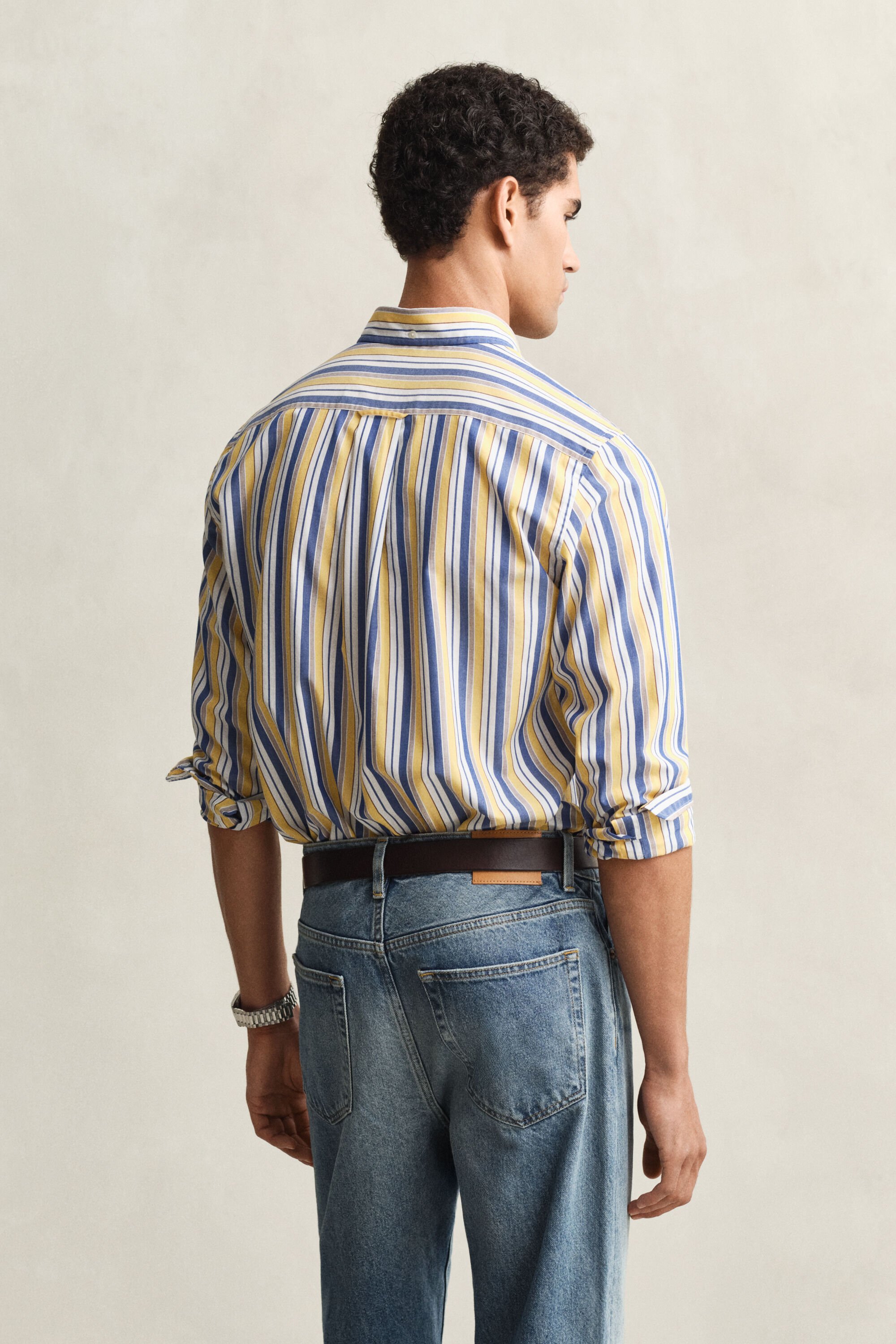 Regular Fit Striped Poplin Shirt