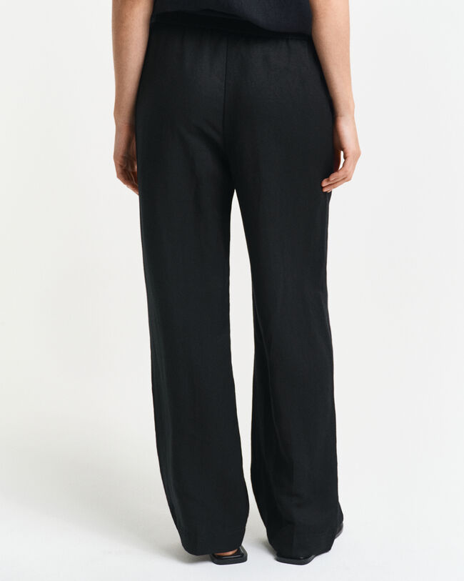 Relaxed Fit Leinenmix Pull-On Hose