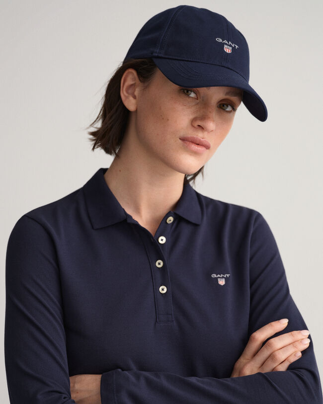 Original Piqué Langarm-Poloshirt