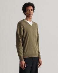 Classic V-Neck Pullover aus Baumwolle