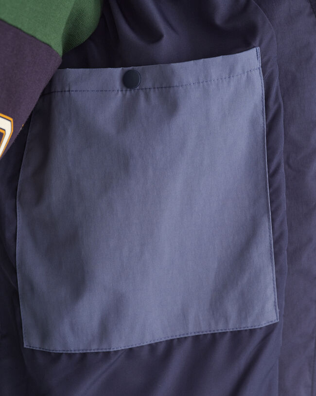 Kapuzenjacke im Blockfarbendesign