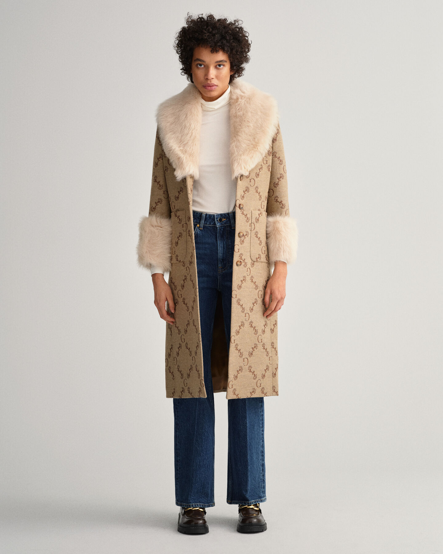 G Monogram Jacquard-Mantel