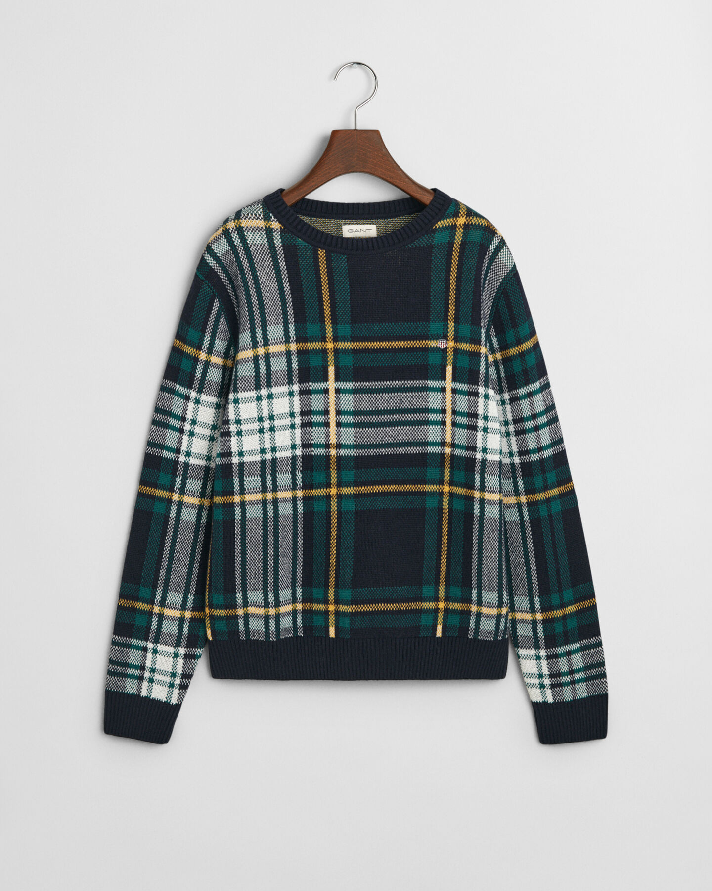 Teens Rundhalspullover mit Karomuster