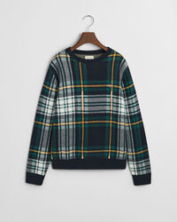 Teens Rundhalspullover mit Karomuster