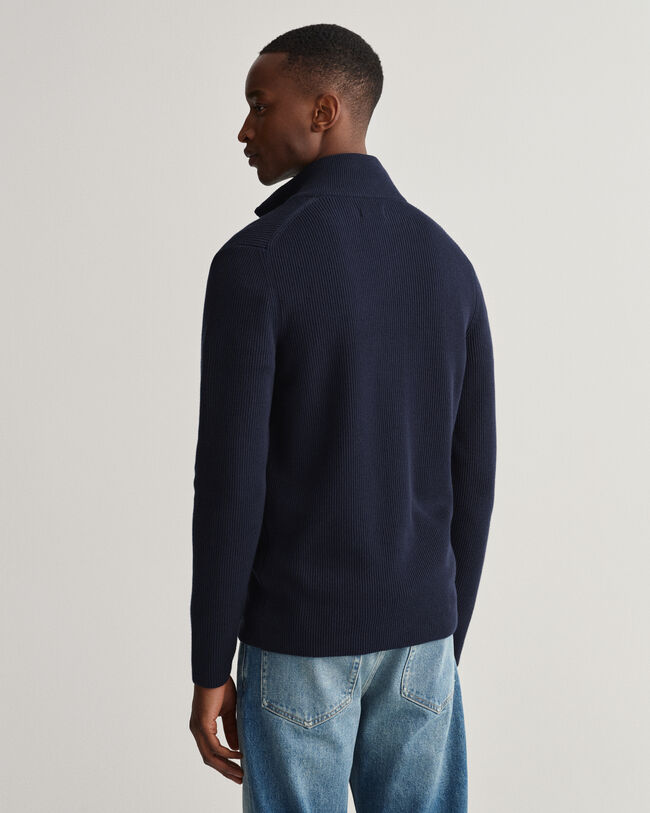 Strickjacke mit gerippter Struktur