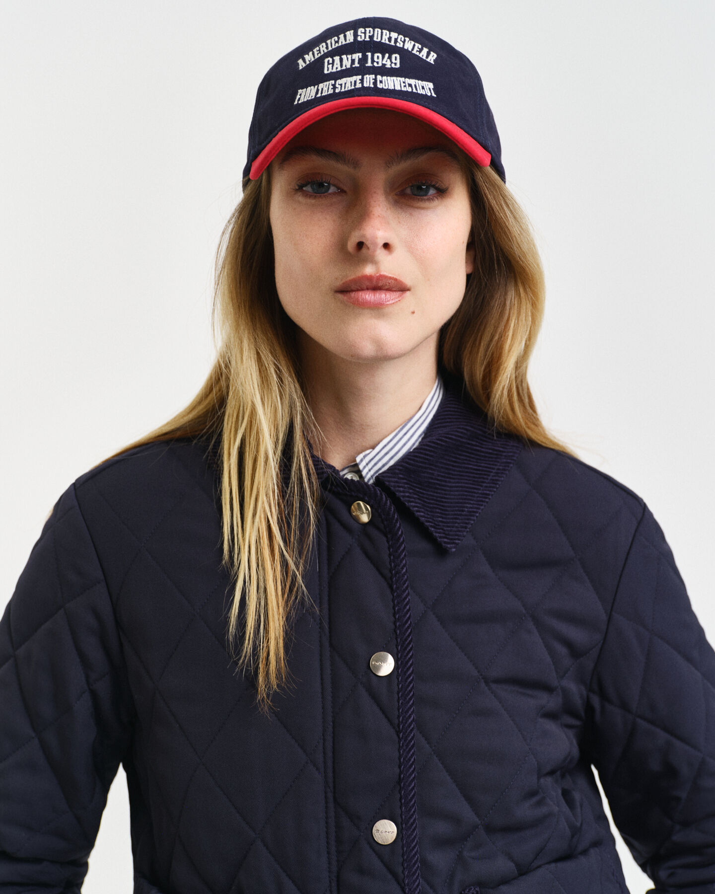 Steppjacke mit Corddetails