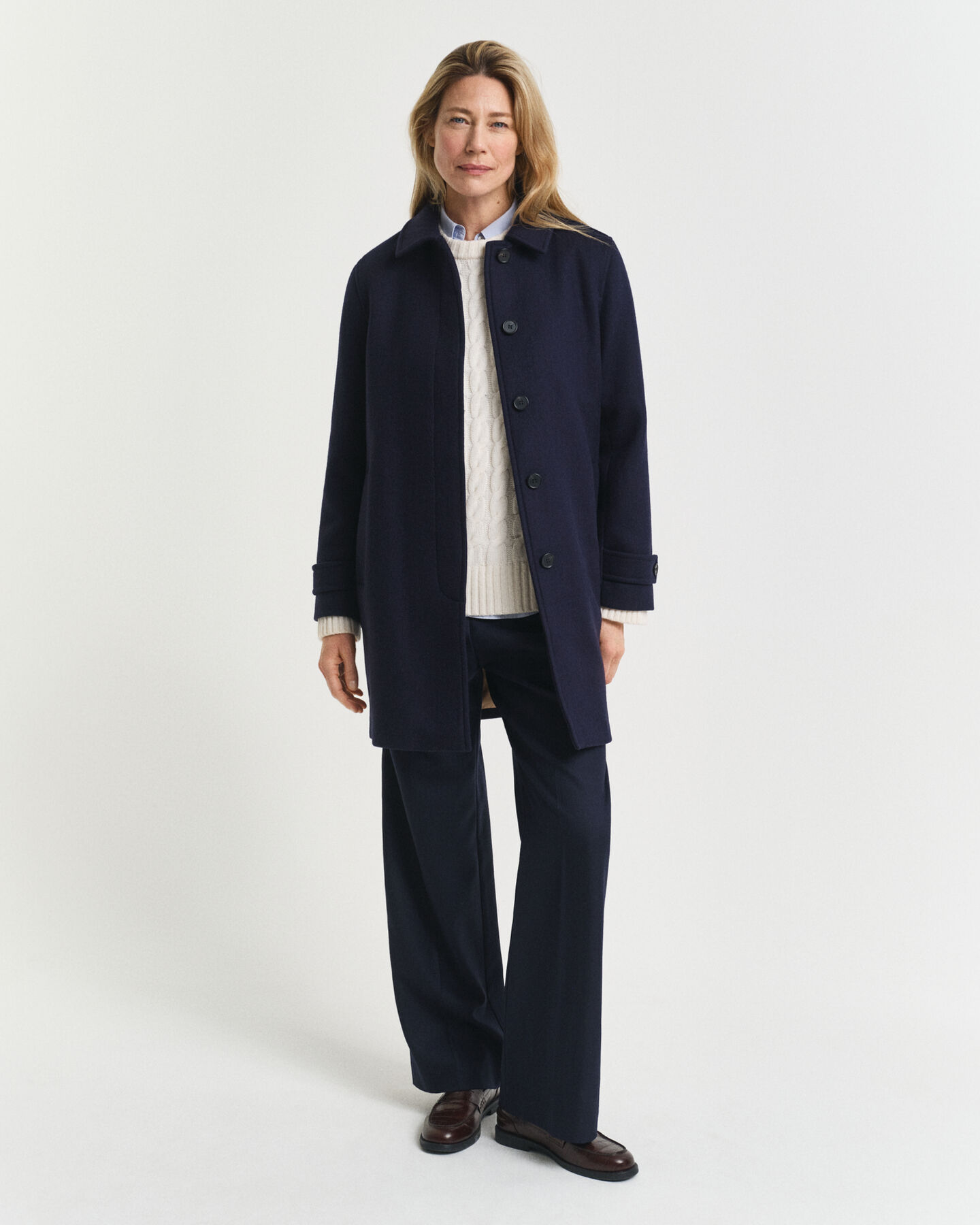 Kurzmantel aus Wollmischung