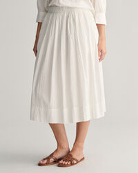 Seersucker Pull-On Rock mit Streifen