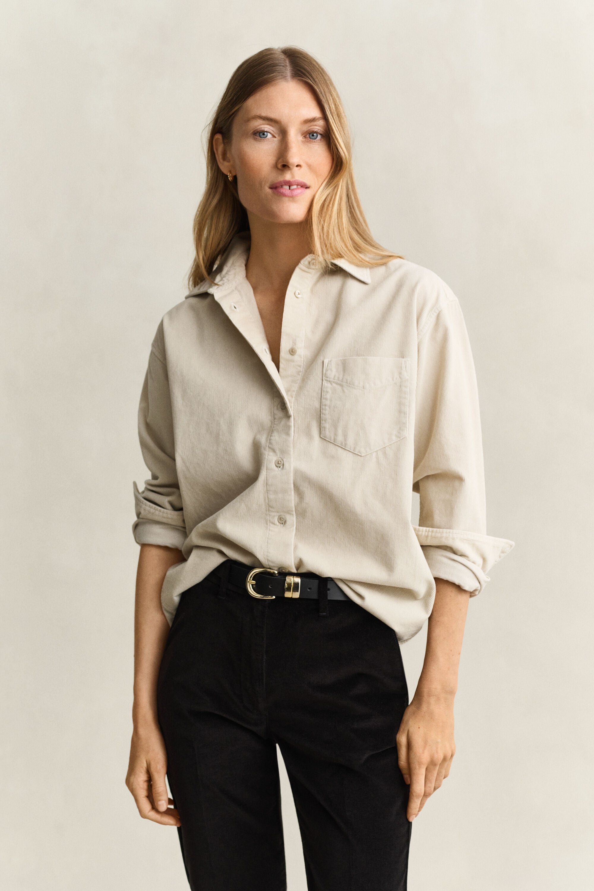 Camicia in velluto a coste relaxed