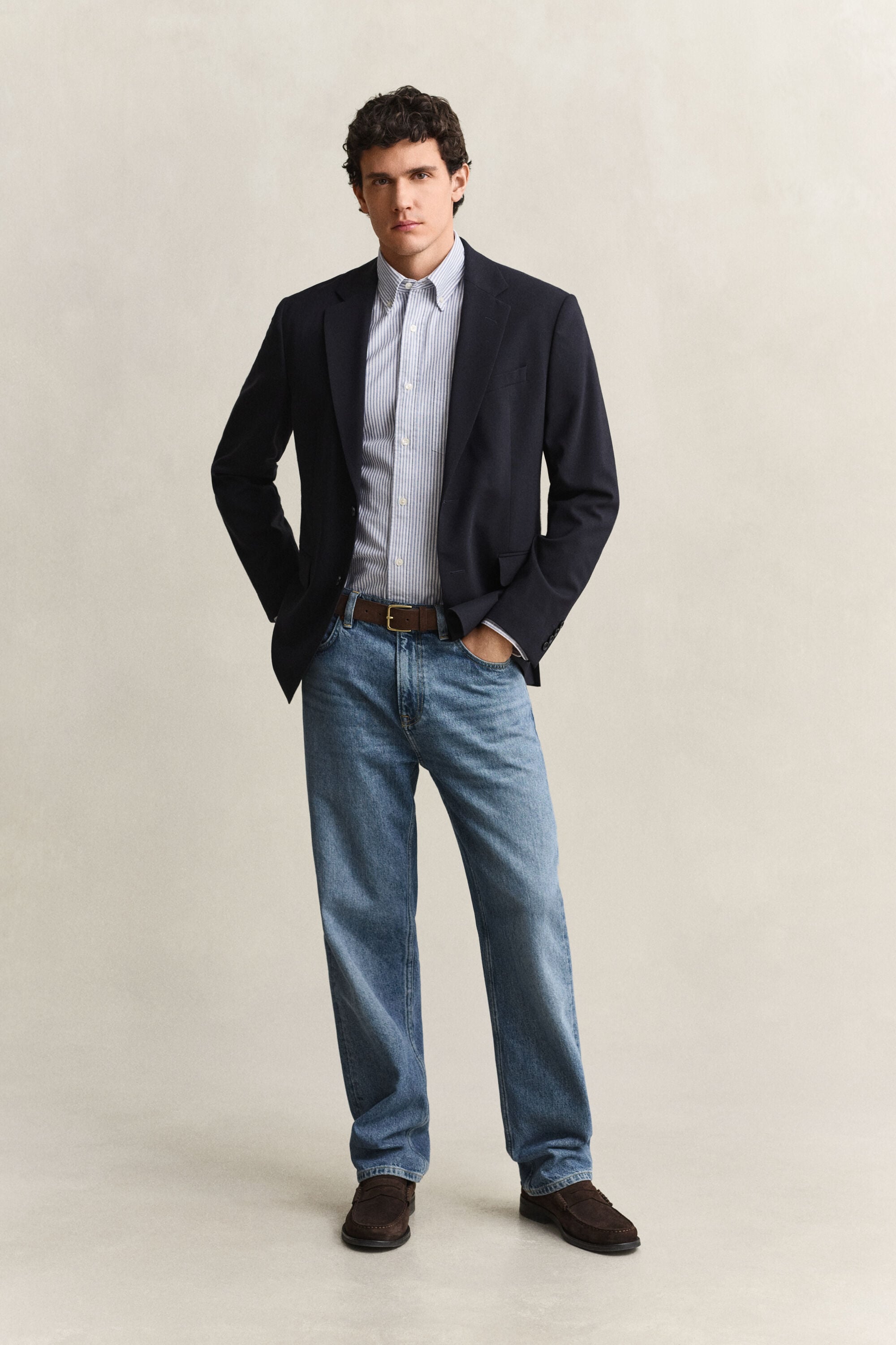 Classic Regular Fit Oxford-Hemd mit Streifen