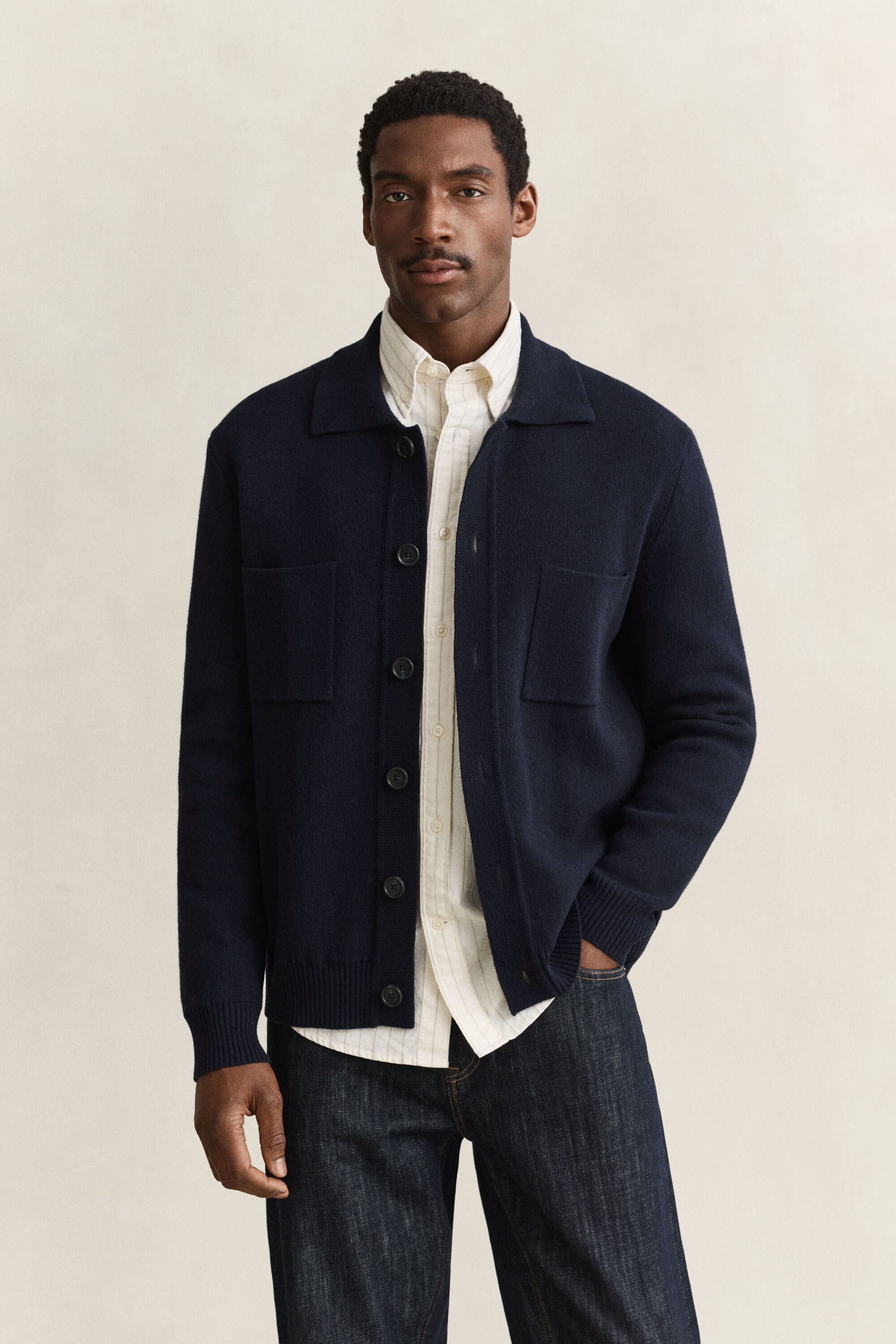 Double Knitted Overshirt