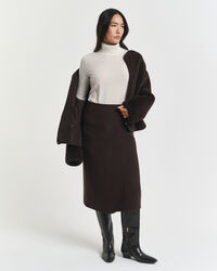 Rollkragenpullover aus extrafeiner Merinowolle