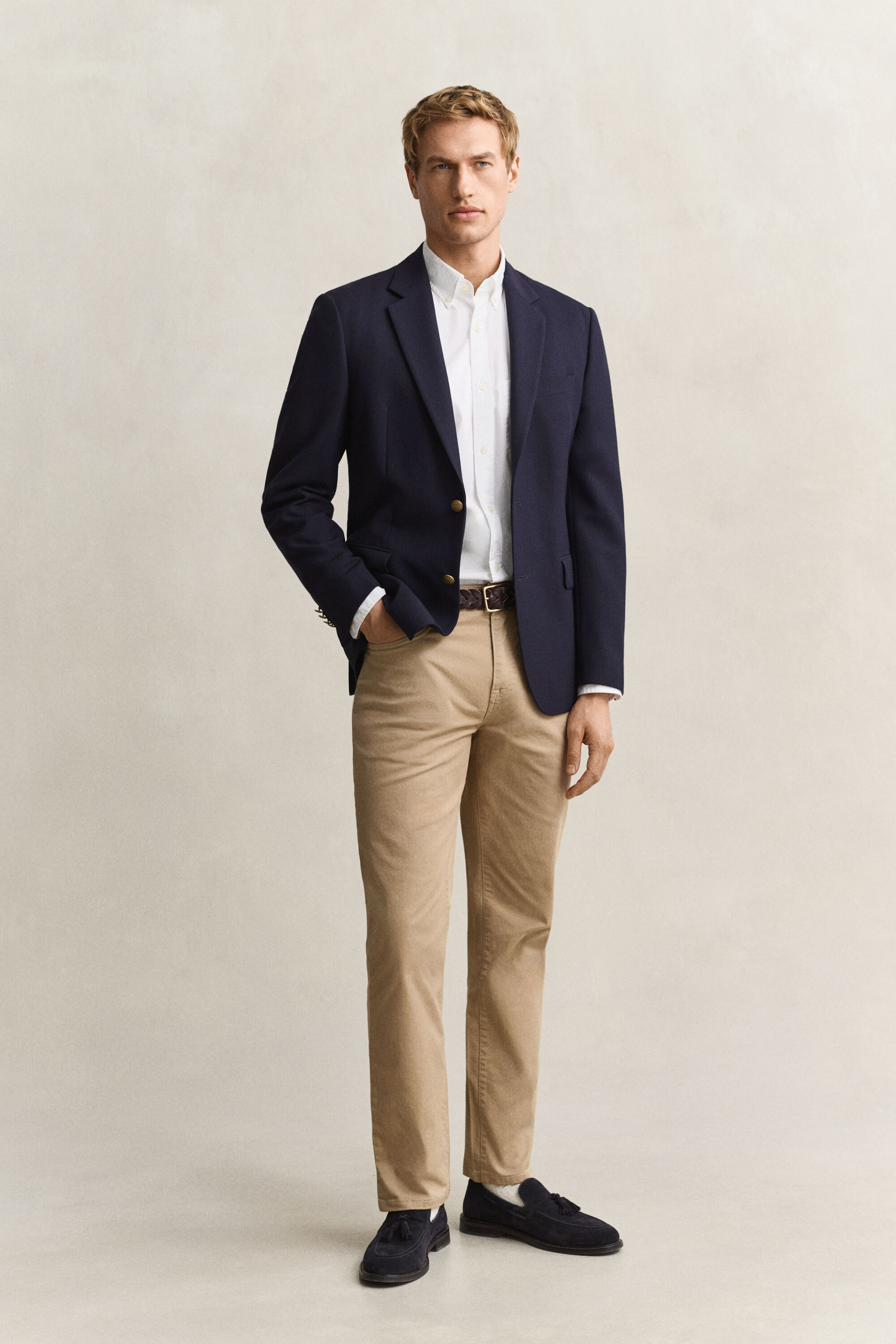 Camicia classica in popeline regular fit