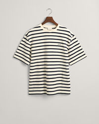 Strukturiertes T-Shirt mit Streifen