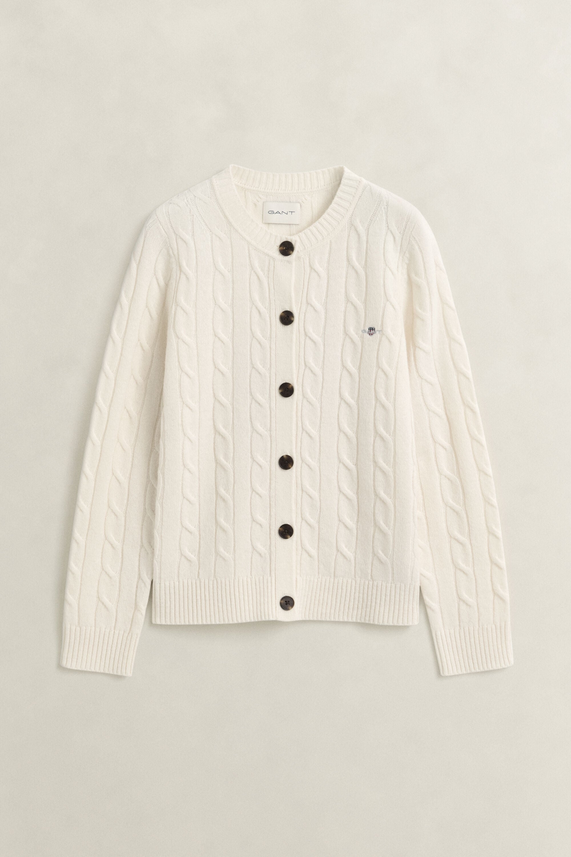 Zopfstrick Strickjacke aus Lambswool