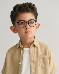 Kids Leinen Kurzarmhemd