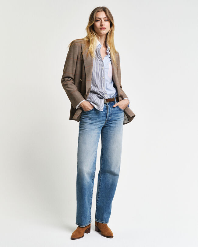 Relaxed Fit Patchwork Bluse