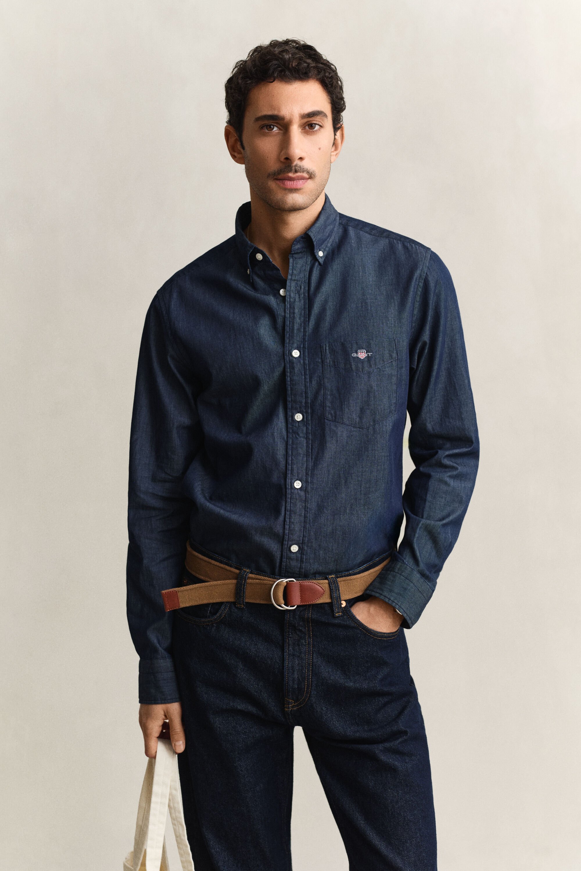 Regular Fit Indigo Shirt