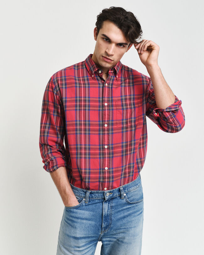 Relaxed Fit Tartan Hemd mit Karomuster