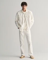 Weiße Loose Fit Jeans