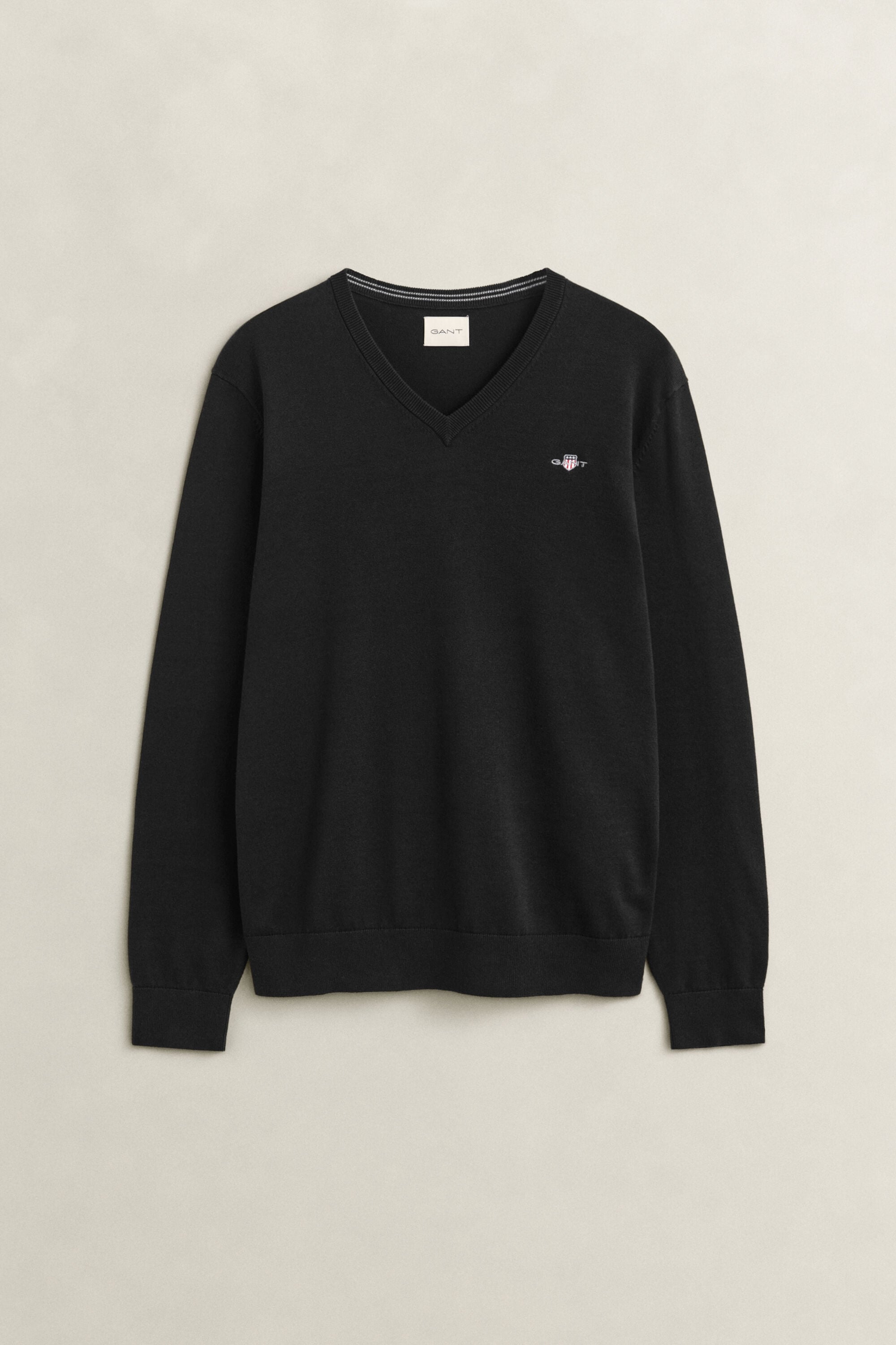 V-Neck Pullover aus Baumwolle