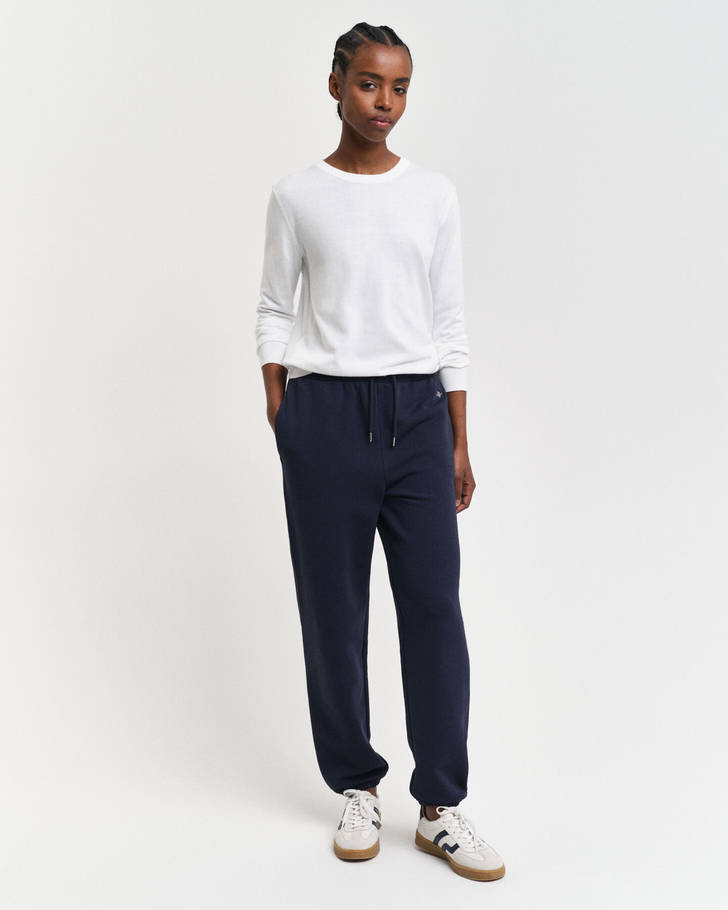 Feinstrick Rundhalspullover