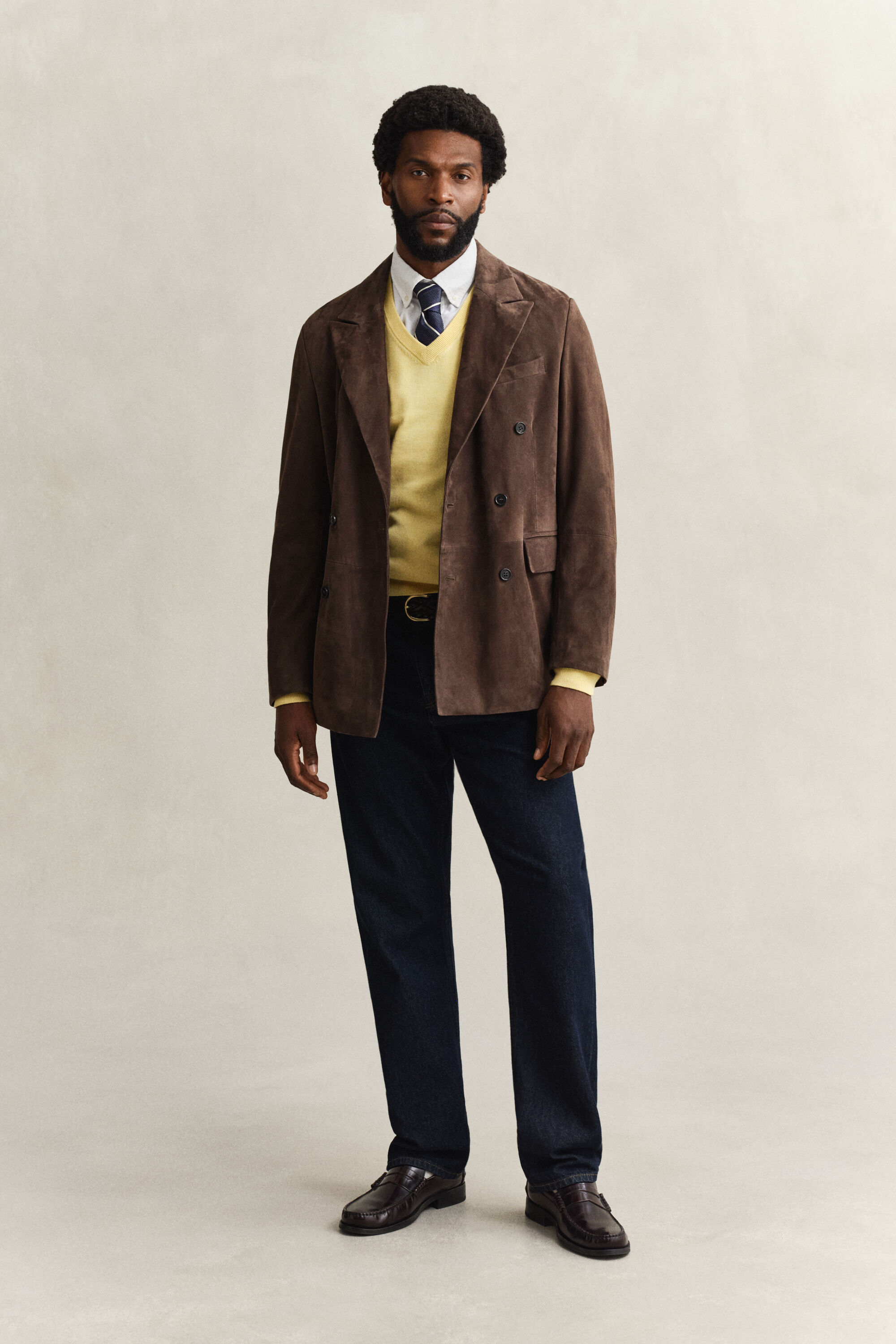 Klassischer V-Neck Pullover aus Baumwolle