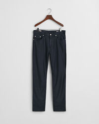 Slim Fit Jeans aus Baumwolle und Leinen