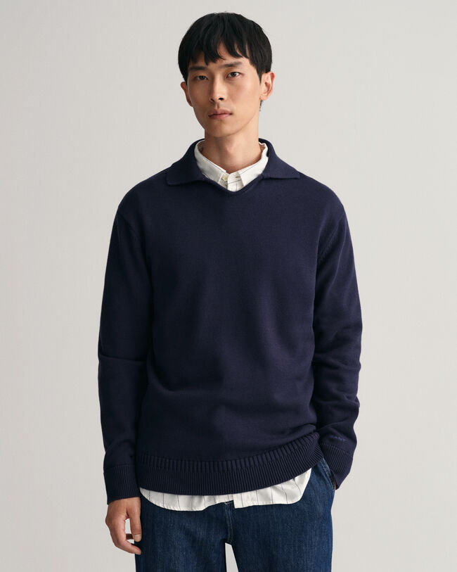 V-Neck Polopullover