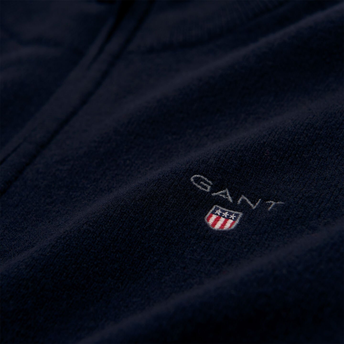 Strickjacke aus Super Fine Lambswool mit Reißverschluss