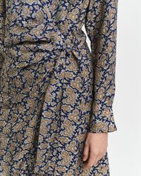 Paisley Hemdblusen-Wickelkleid