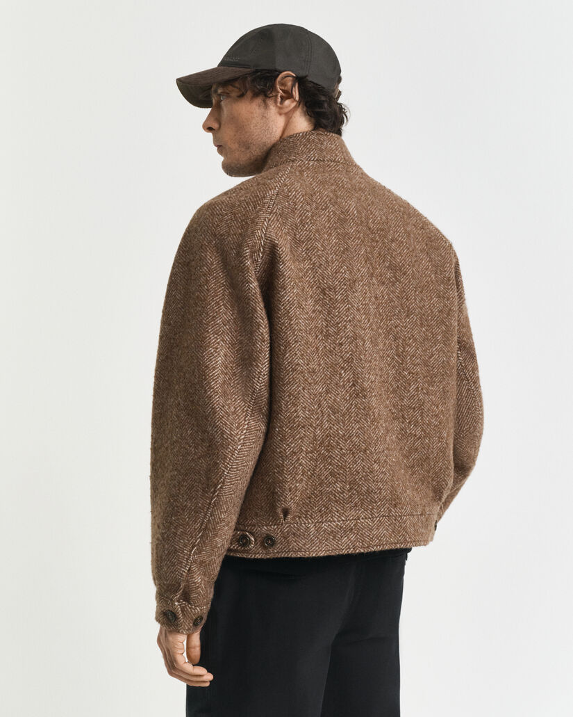 Harrington Jacke aus Wolle