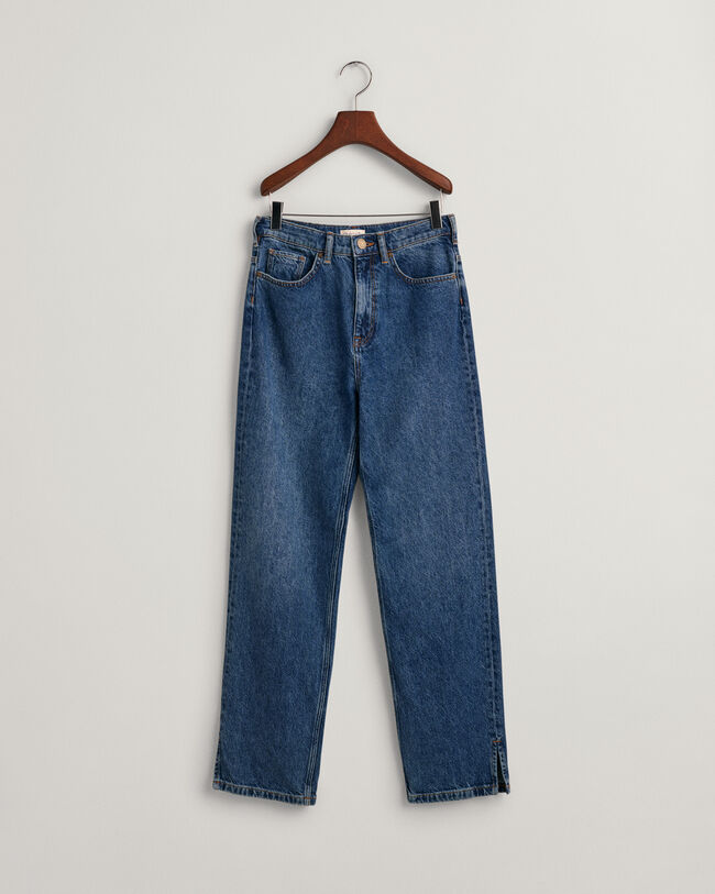 Teen Girls Jeans mit geradem Bein und Saumschlitz