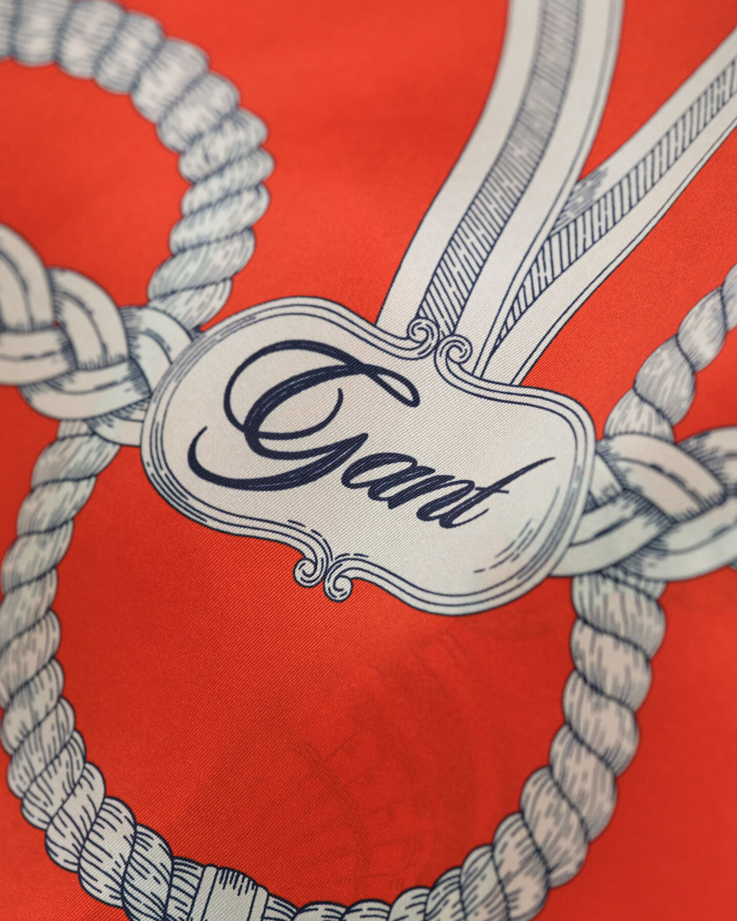 Sailing Print Seidentuch