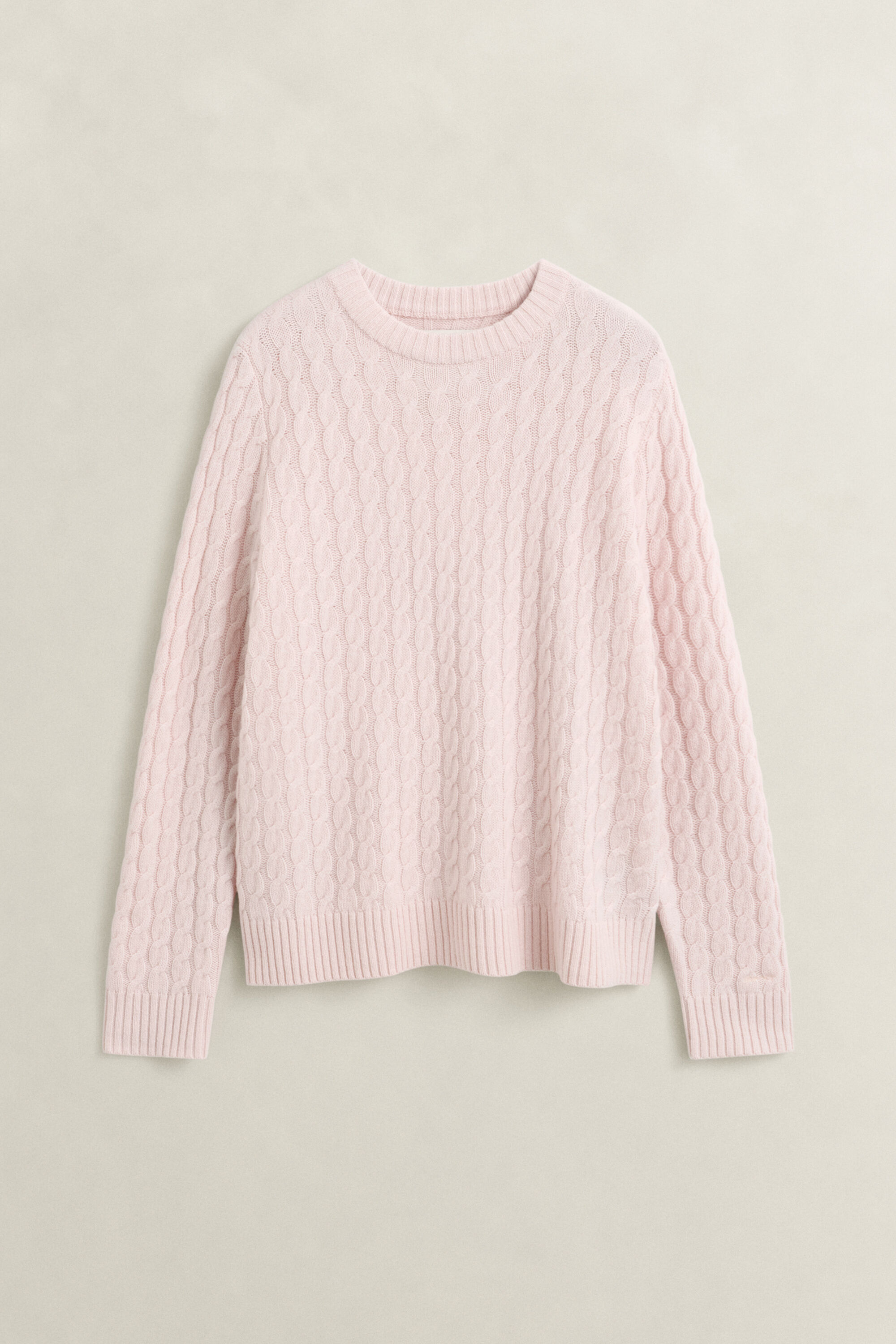 Pull en cachemire à maille torsadée