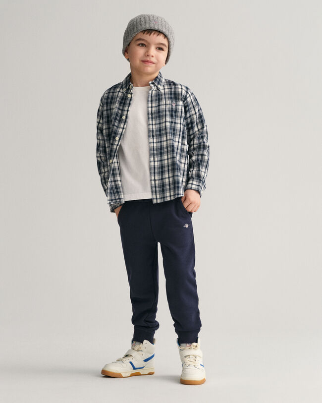 Kids Regular Fit Flanellhemd mit Karomuster