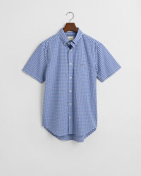 Regular Fit Classic Gingham Popeline Kurzarmhemd