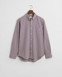 Regular Fit Popeline Hemd mit Vichy-Minikaro