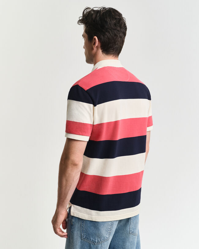 Piqué Poloshirt mit Blockstreifen