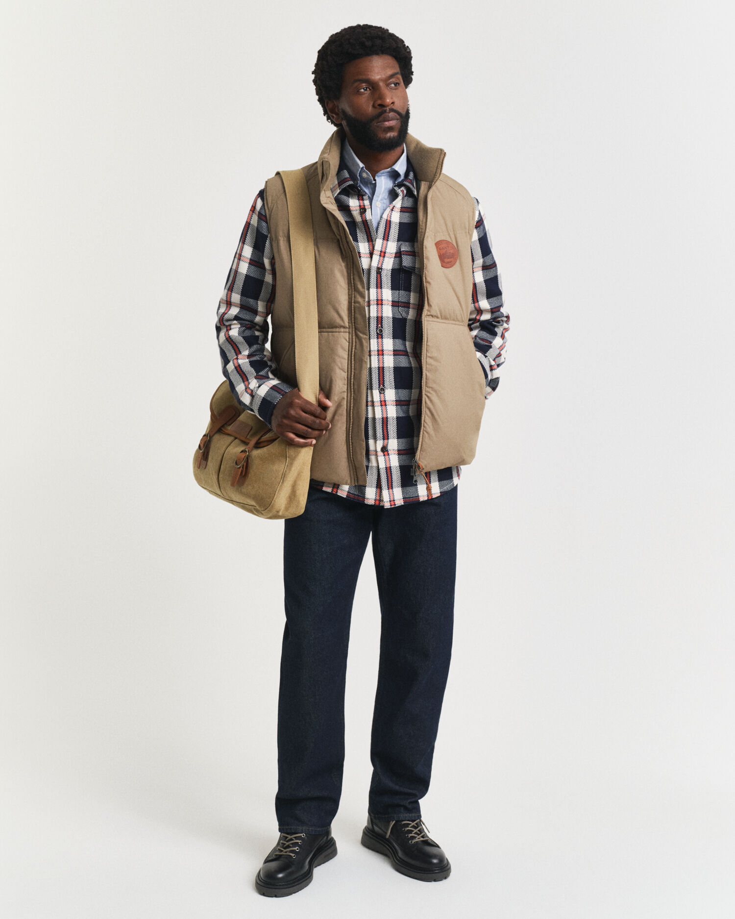 Checked Heavy Twill Overshirt