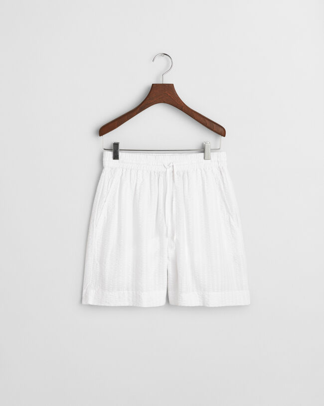 Tonal Seersucker Shorts mit Streifen