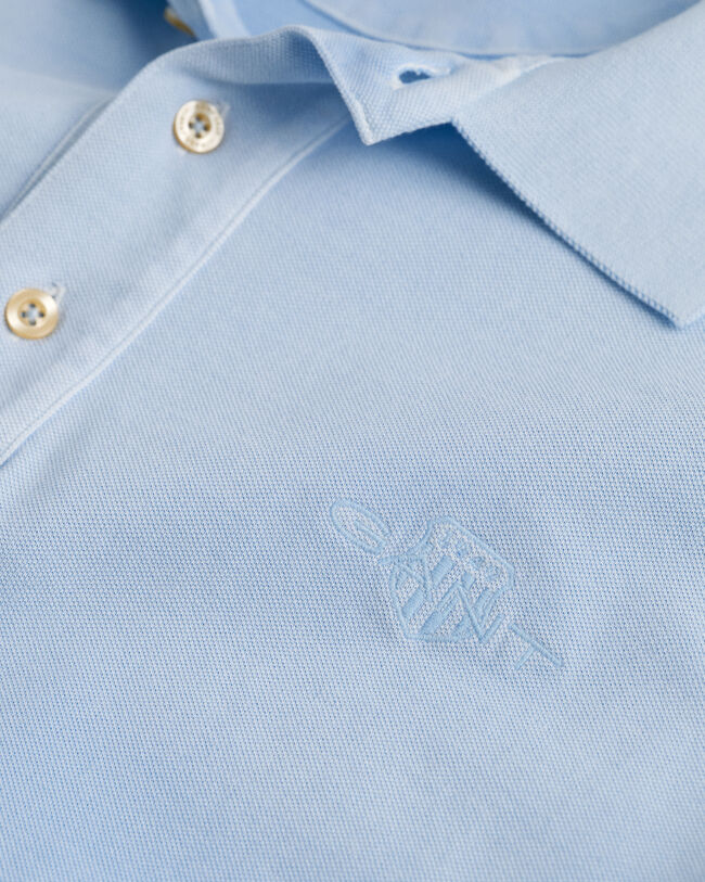 Spray-Dyed Piqu&eacute; Poloshirt