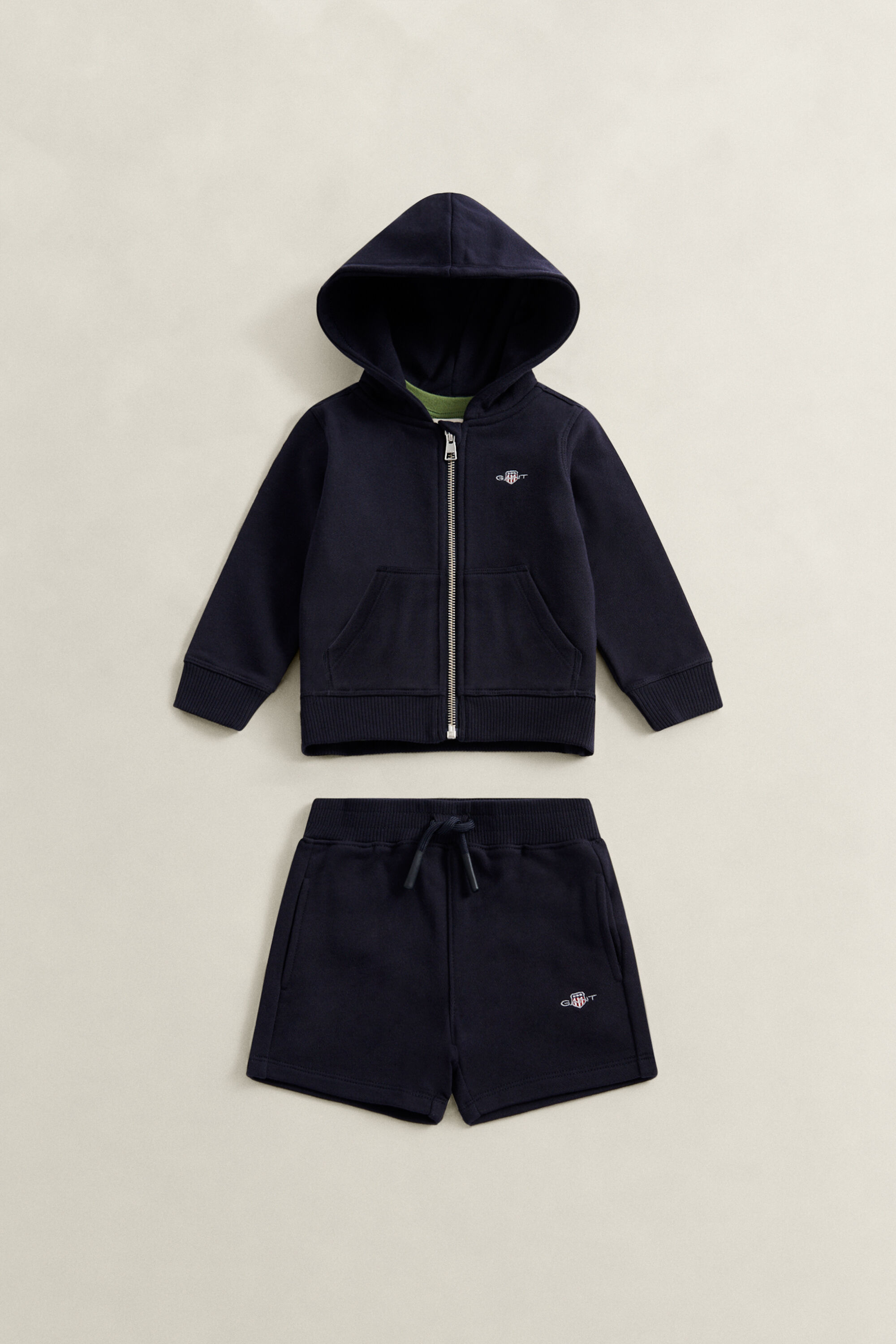 Boys Shield Zip Hoodie, T-Shirt & Sweatpants Set