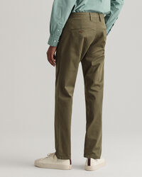 Hallden Slim Fit Twill Chinohose