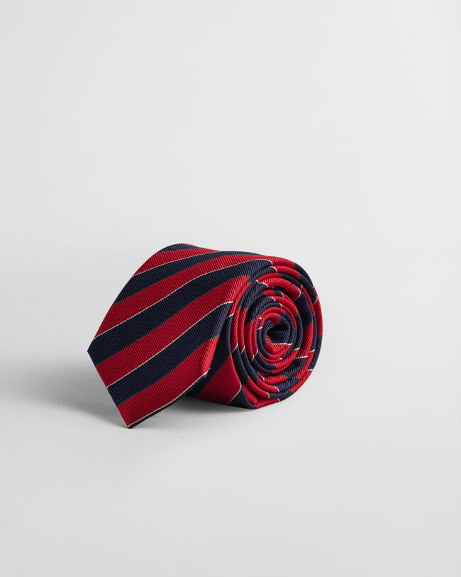 Seidenkrawatte mit Streifen