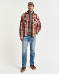 Relaxed Fit Hemdjacke mit Karomuster