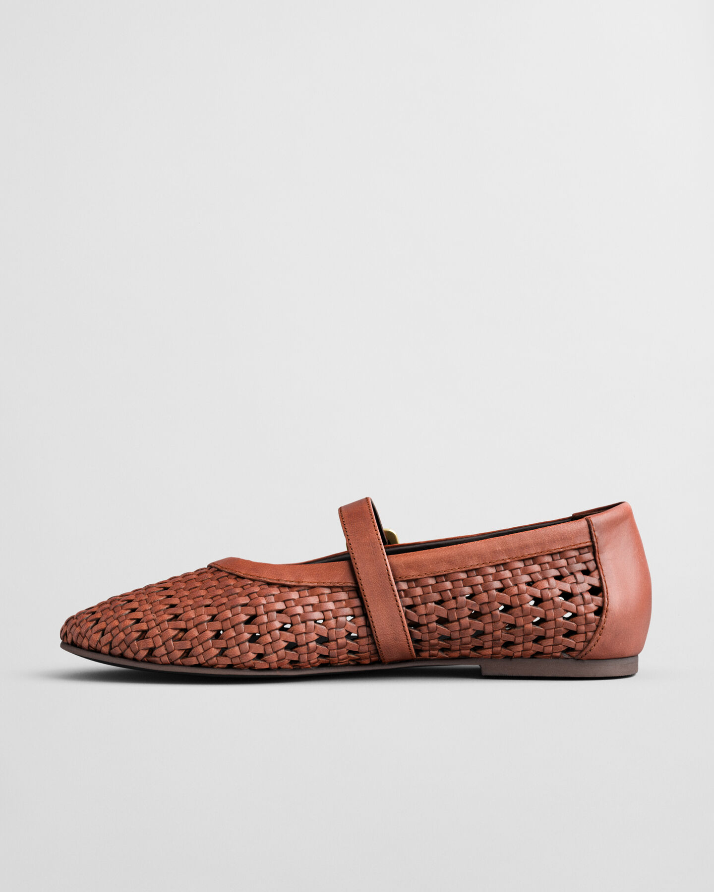 Chadii Ballerina aus geflochtenem Leder